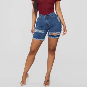 NWOT Ripped High Waisted Shorts